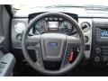 Steel Gray 2013 Ford F150 XLT SuperCrew Steering Wheel