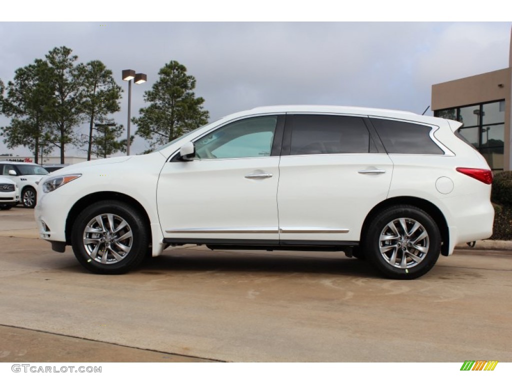 Moonlight White 2013 Infiniti JX 35 AWD Exterior Photo #76969720
