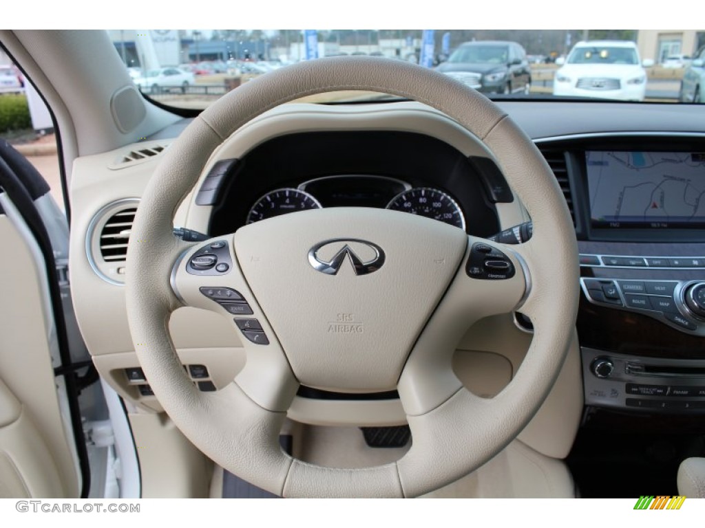 2013 Infiniti JX 35 AWD Wheat Steering Wheel Photo #76969904