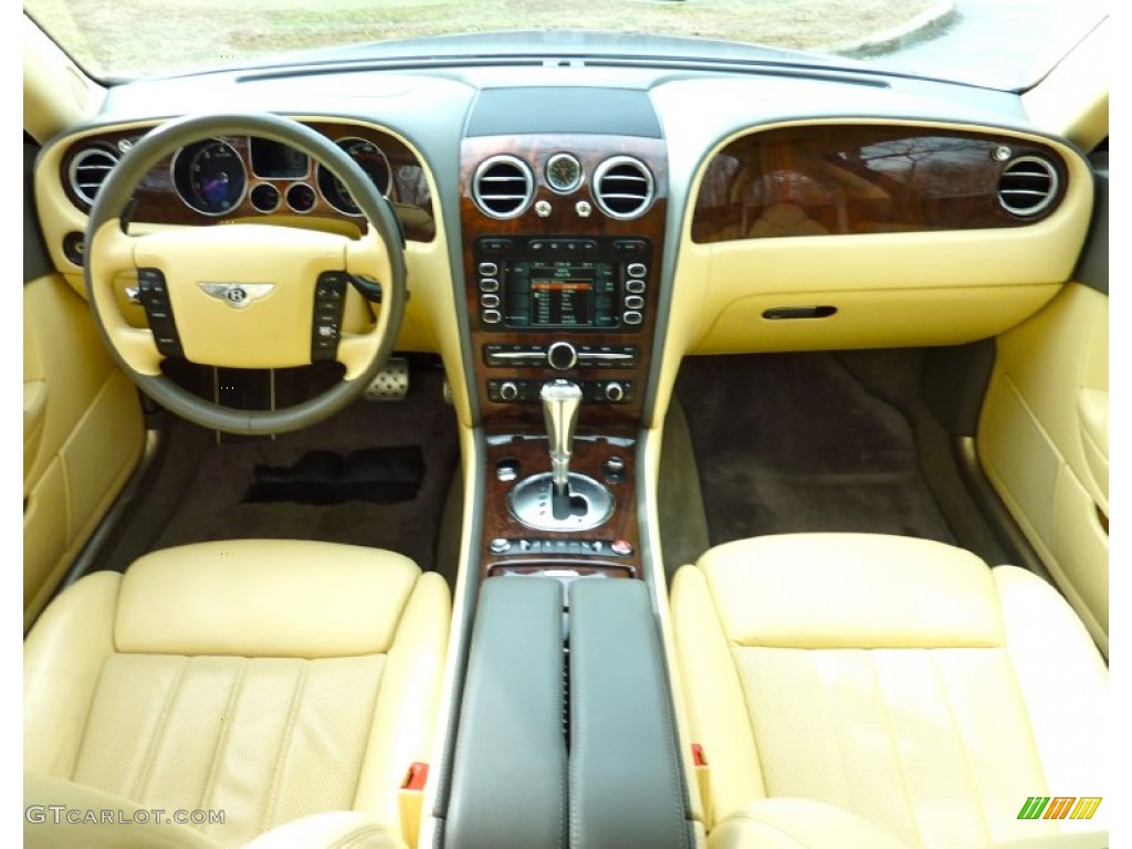 2007 Bentley Continental Flying Spur Standard Continental Flying Spur Model Saffron Dashboard Photo #76970019