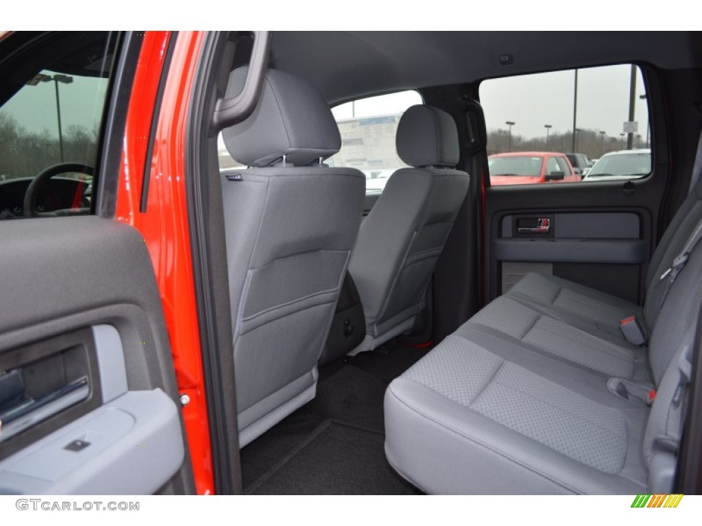 Steel Gray Interior 2013 Ford F150 XLT SuperCrew Photo #76970279