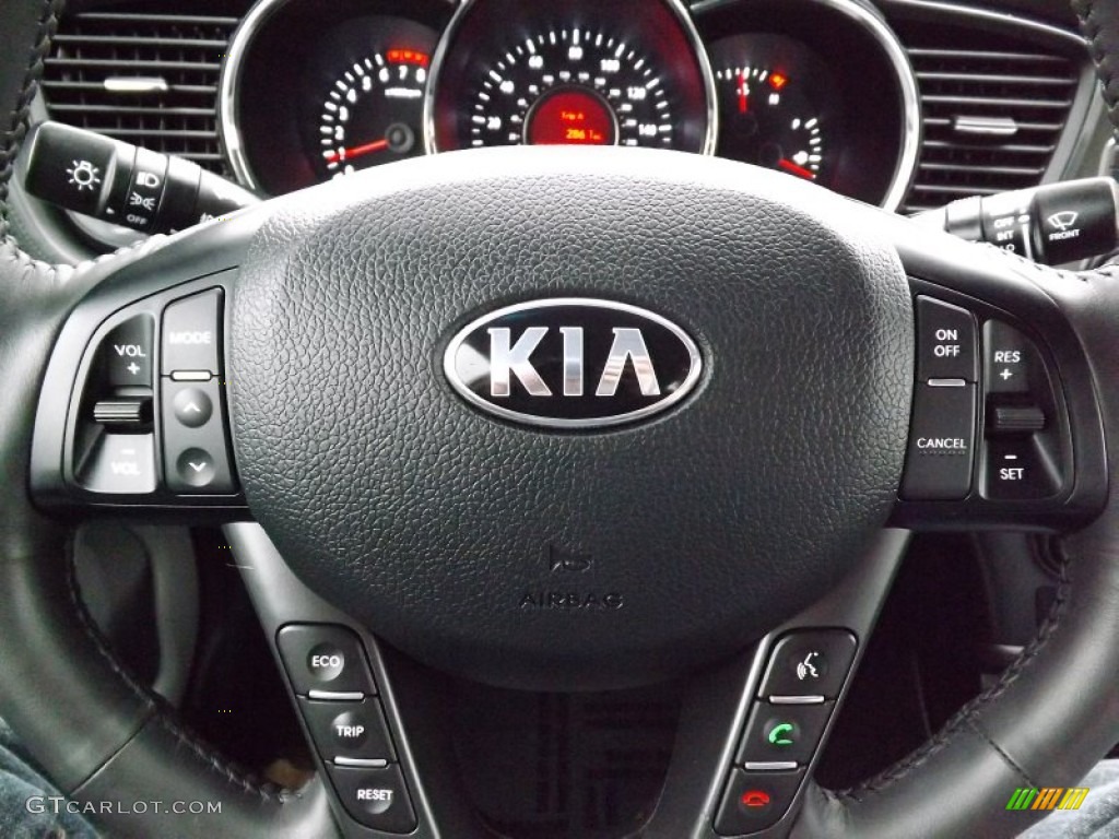 2013 Kia Optima EX Gray Steering Wheel Photo #76970686
