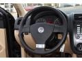 Pure Beige 2009 Volkswagen Jetta SE Sedan Steering Wheel