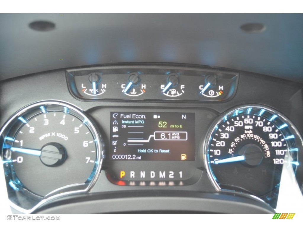2013 Ford F150 XLT SuperCrew Gauges Photo #76970765