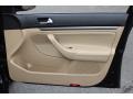Pure Beige 2009 Volkswagen Jetta SE Sedan Door Panel