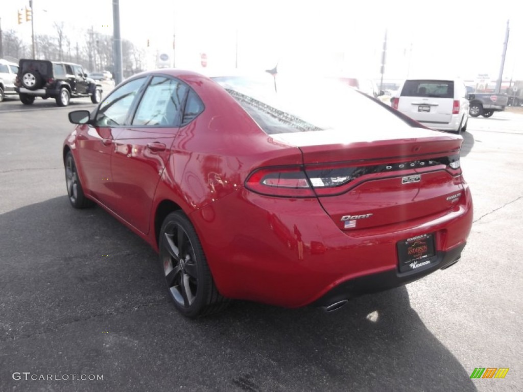 2013 Dart Rallye - Redline 2-Coat Pearl / Black/Ruby Red photo #3