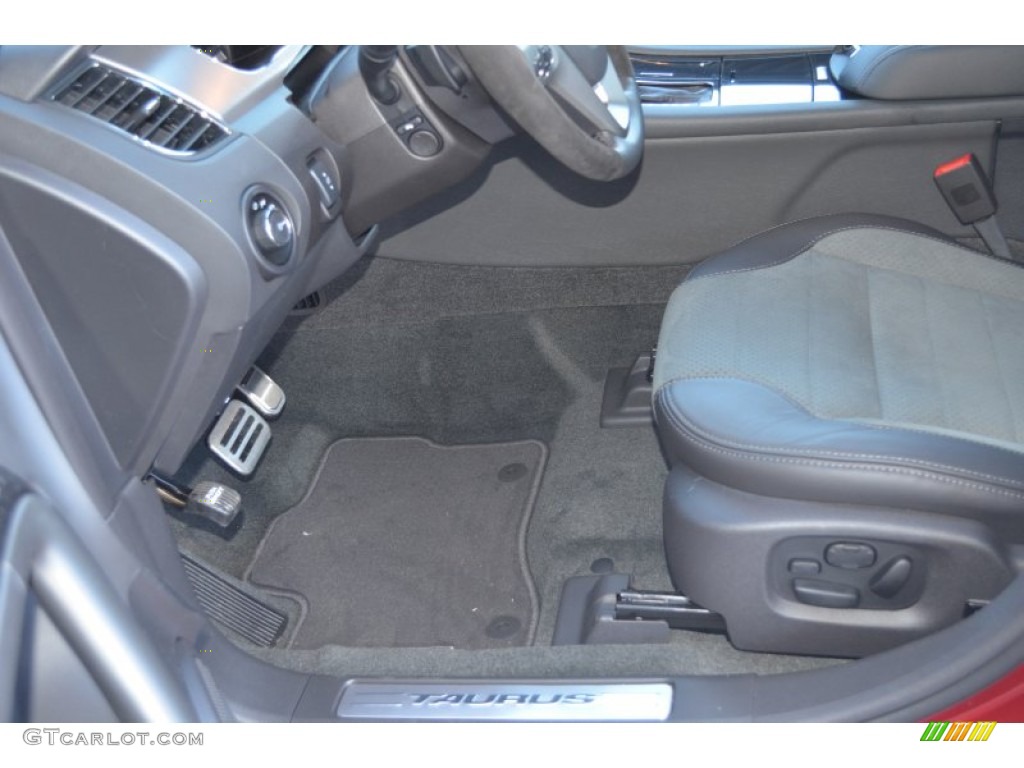 2013 Taurus SHO AWD - Ruby Red Metallic / SHO Charcoal Black/Mayan Gray Miko Suede photo #10