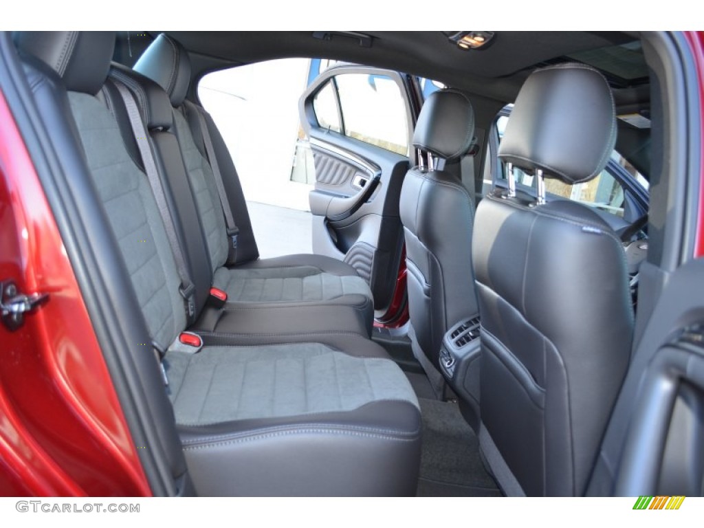 2013 Taurus SHO AWD - Ruby Red Metallic / SHO Charcoal Black/Mayan Gray Miko Suede photo #15
