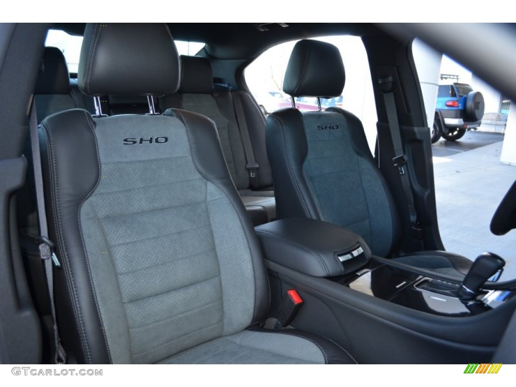 SHO Charcoal Black/Mayan Gray Miko Suede Interior 2013 Ford Taurus SHO AWD Photo #76971541