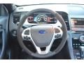 2013 Ford Taurus SHO Charcoal Black/Mayan Gray Miko Suede Interior Steering Wheel Photo