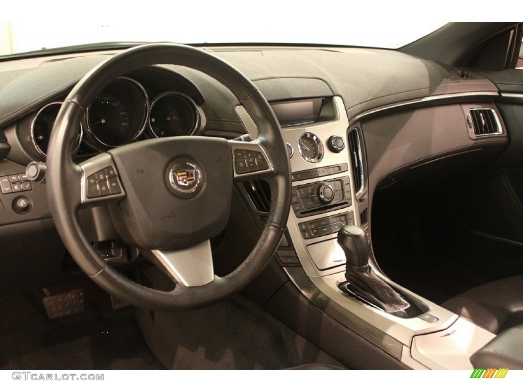 2011 Cadillac CTS 4 AWD Coupe Ebony Dashboard Photo #76971859