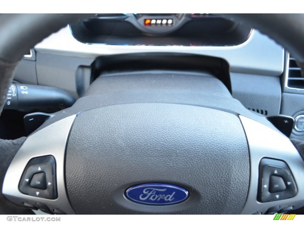 2013 Taurus SHO AWD - Ruby Red Metallic / SHO Charcoal Black/Mayan Gray Miko Suede photo #47