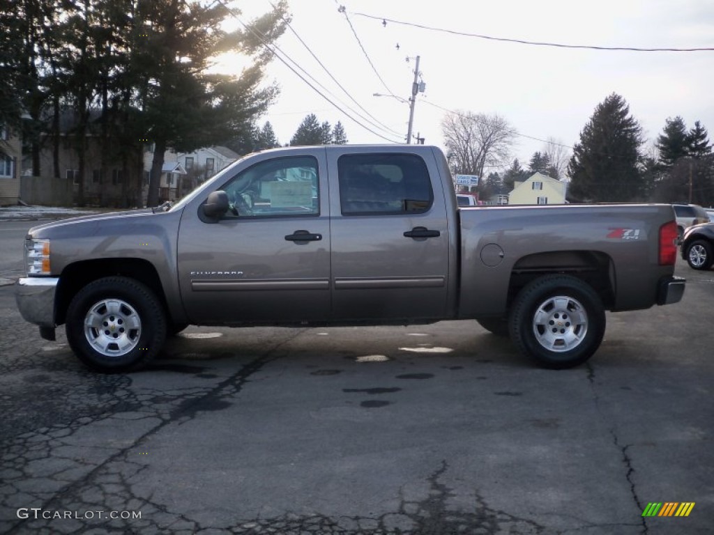 2013 Silverado 1500 LT Crew Cab 4x4 - Mocha Steel Metallic / Light Cashmere/Dark Cashmere photo #8