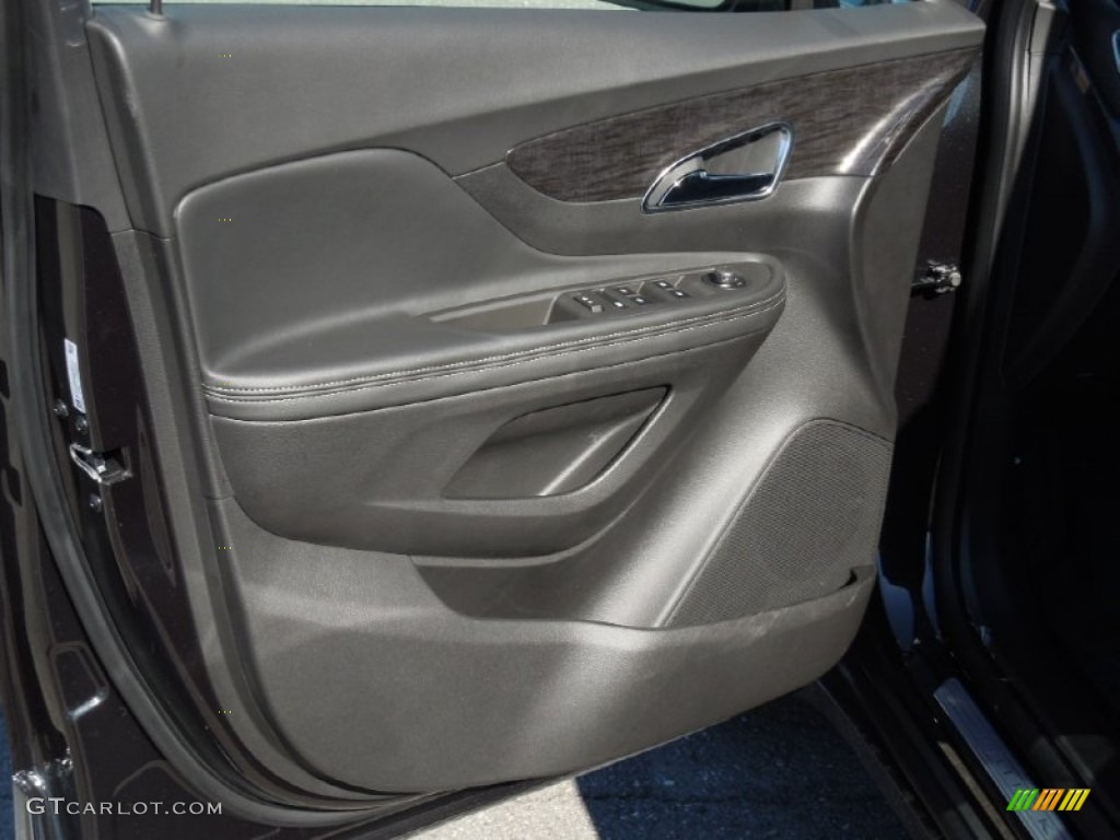 2013 Buick Encore Leather Ebony Door Panel Photo #76974329
