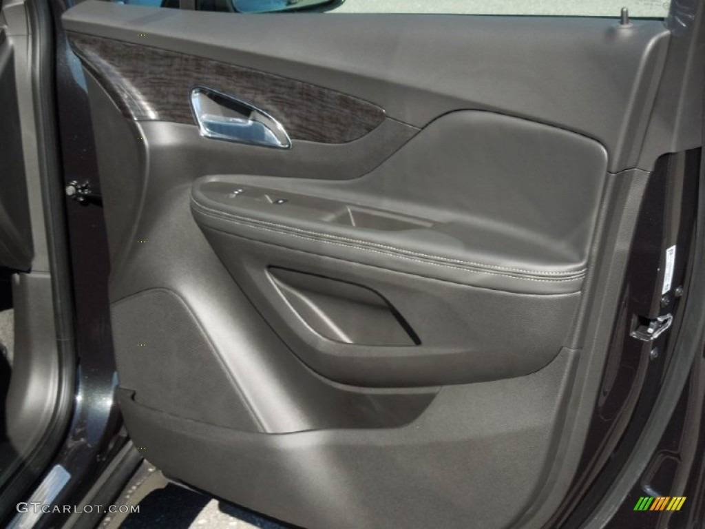 2013 Buick Encore Leather Ebony Door Panel Photo #76974580
