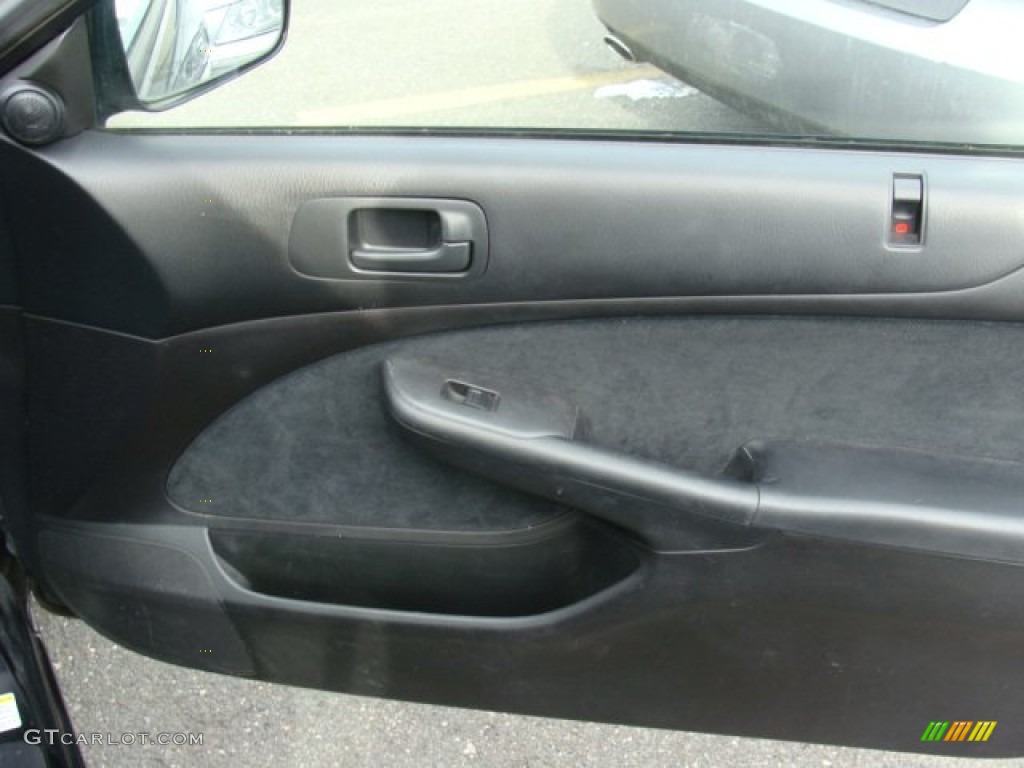 2004 Honda Civic EX Coupe Black Door Panel Photo #76975139