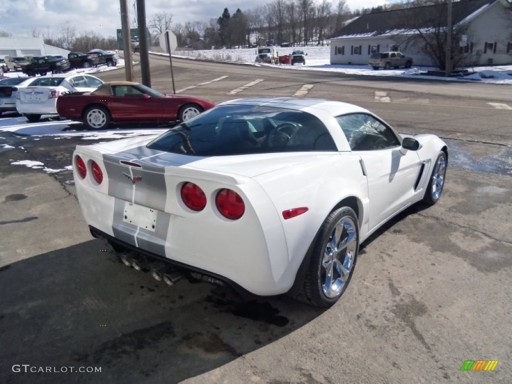 2013 Corvette Grand Sport Coupe - Arctic White/60th Anniversary Pearl Silver Blue Stripes / Diamond Blue/60th Anniversary Design Package photo #3