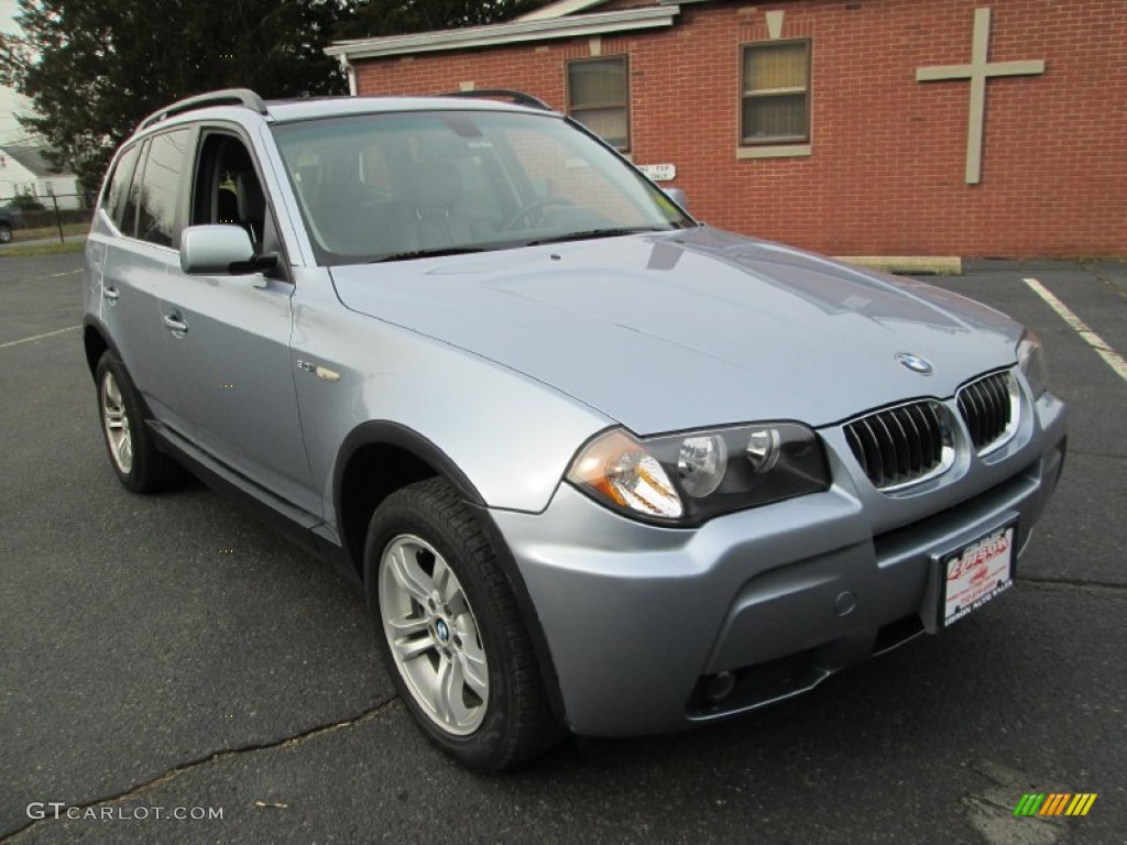 2006 X3 3.0i - Blue Water Metallic / Grey photo #11