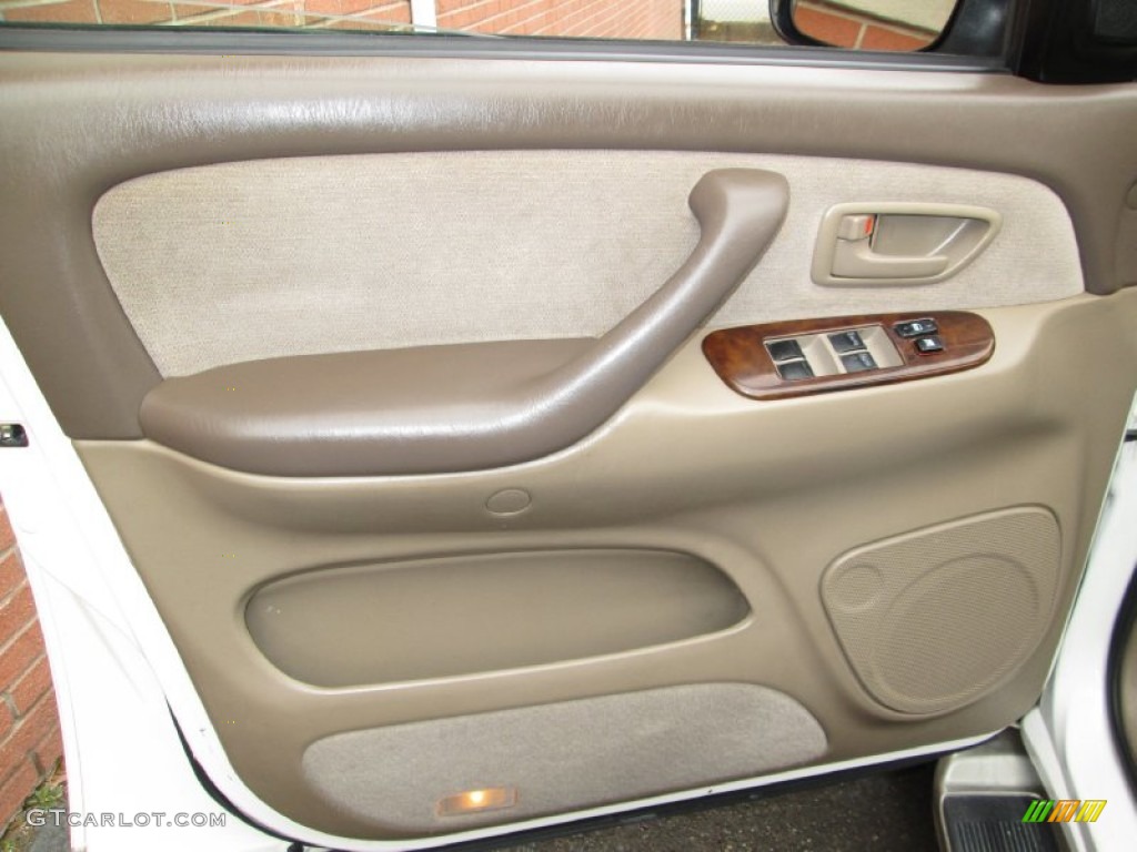 2002 Toyota Sequoia SR5 4WD Oak Door Panel Photo #76977772
