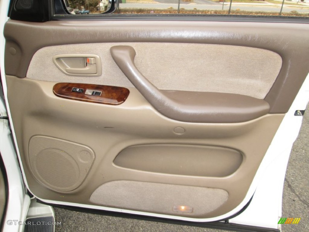 2002 Toyota Sequoia SR5 4WD Oak Door Panel Photo #76977790