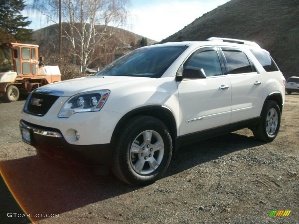 Summit White 2008 GMC Acadia SLE AWD Exterior Photo #76977965