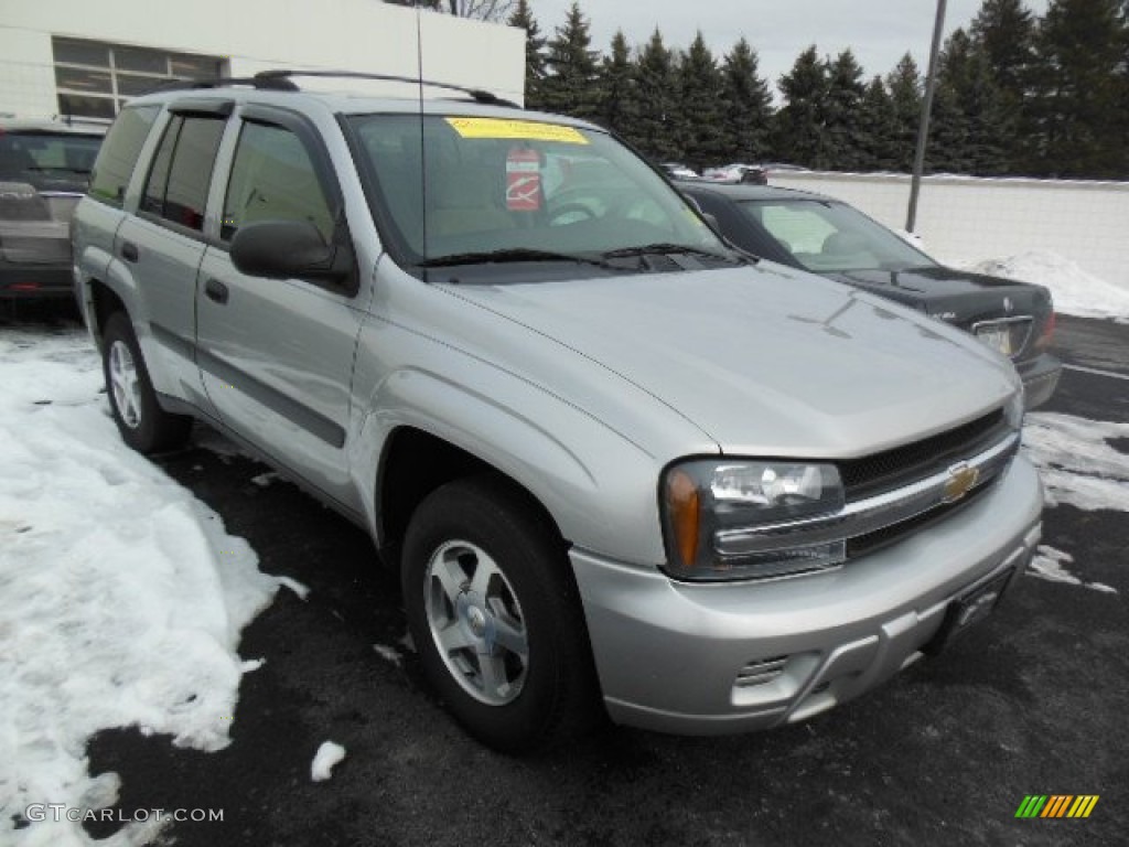 Silverstone Metallic 2005 Chevrolet TrailBlazer LS 4x4 Exterior Photo #76978033