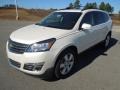 White Diamond Tricoat 2013 Chevrolet Traverse LTZ