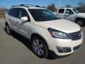 White Diamond Tricoat 2013 Chevrolet Traverse LTZ Exterior