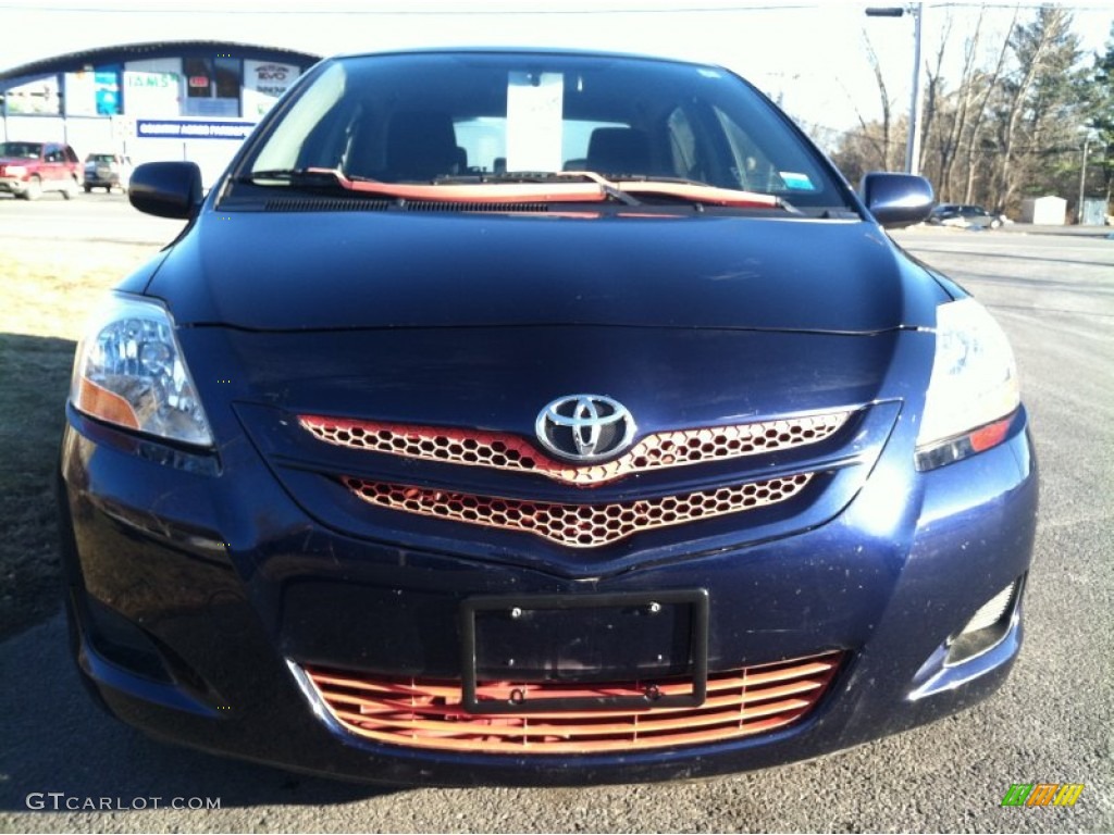2008 Yaris S Sedan - Nautical Blue Metallic / Dark Charcoal photo #3