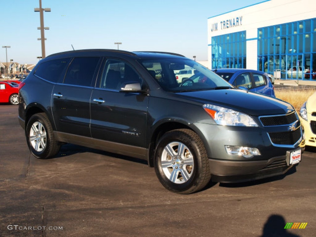 2009 Traverse LT - Cyber Gray Metallic / Ebony photo #2