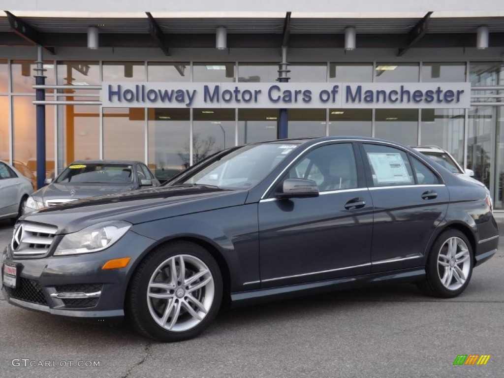 2013 C 300 4Matic Sport - Steel Grey Metallic / Ash/Black photo #1