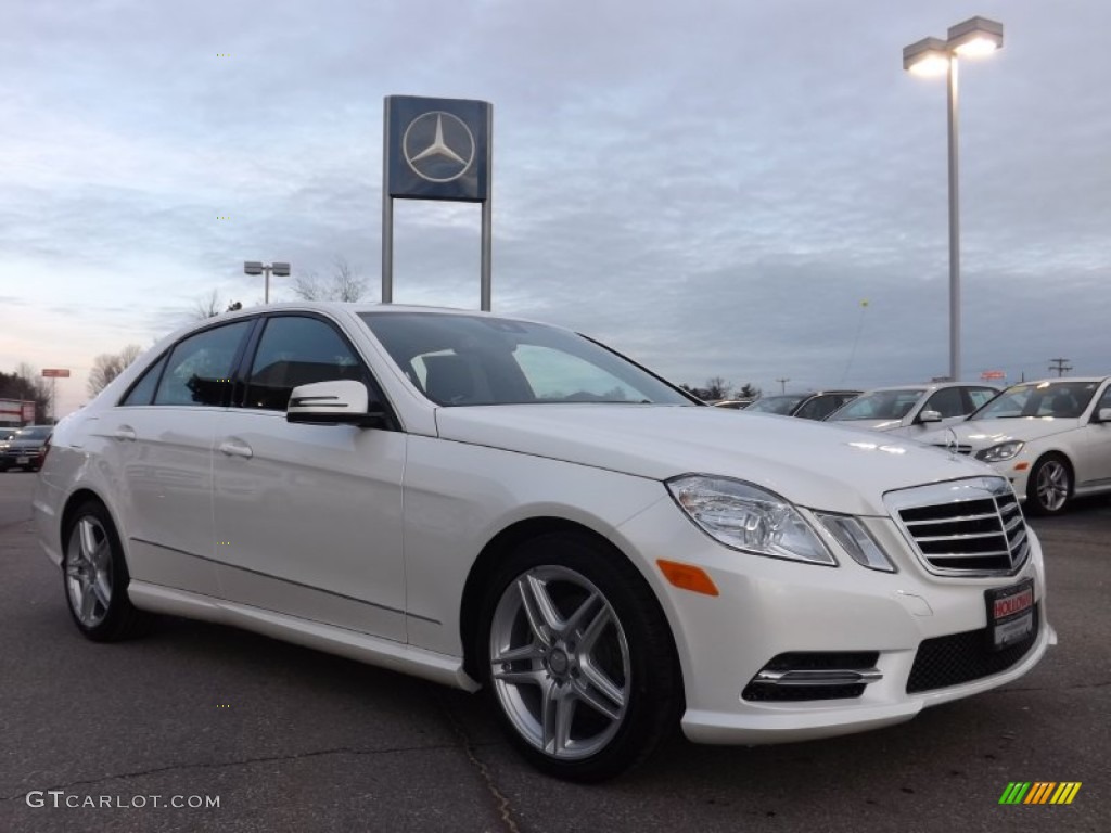 Diamond White Metallic 2013 Mercedes-Benz E 350 4Matic Sedan Exterior Photo #76979095