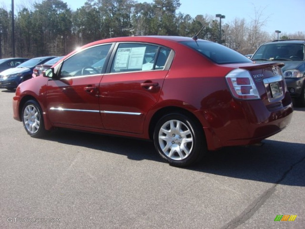 2011 Sentra 2.0 S - Red Brick / Charcoal photo #3