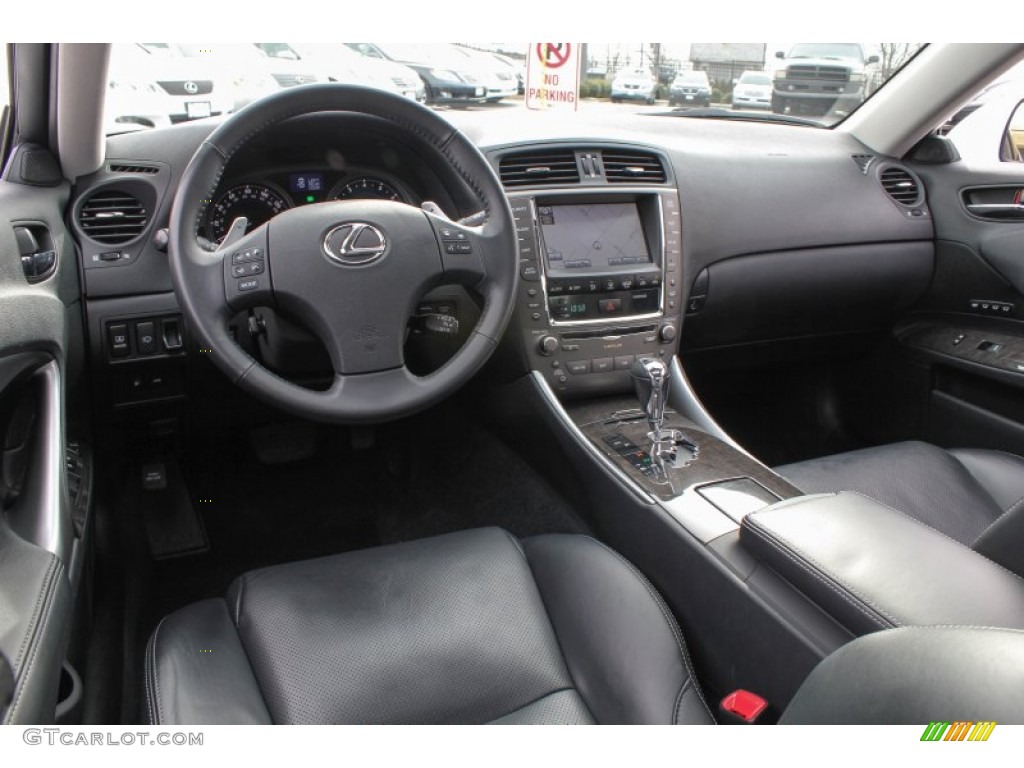 Black Interior 2010 Lexus IS 250 AWD Photo #76979470