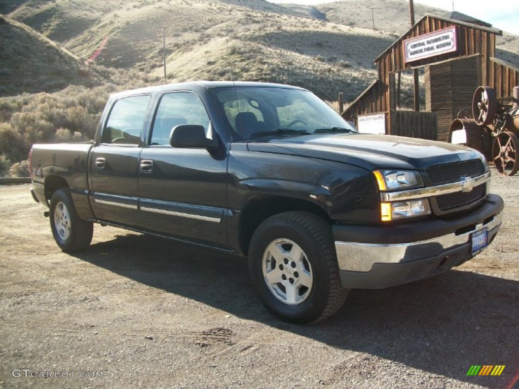 2005 Silverado 1500 LS Crew Cab 4x4 - Dark Gray Metallic / Medium Gray photo #33