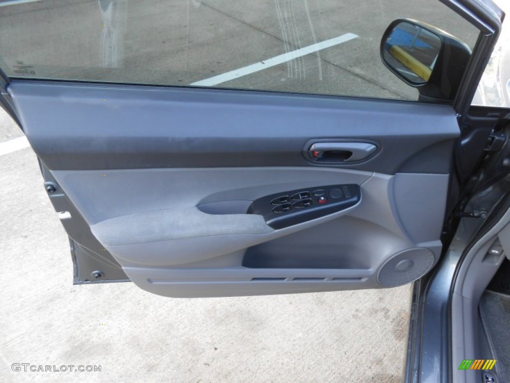 2010 Honda Civic DX-VP Sedan Gray Door Panel Photo #76980979