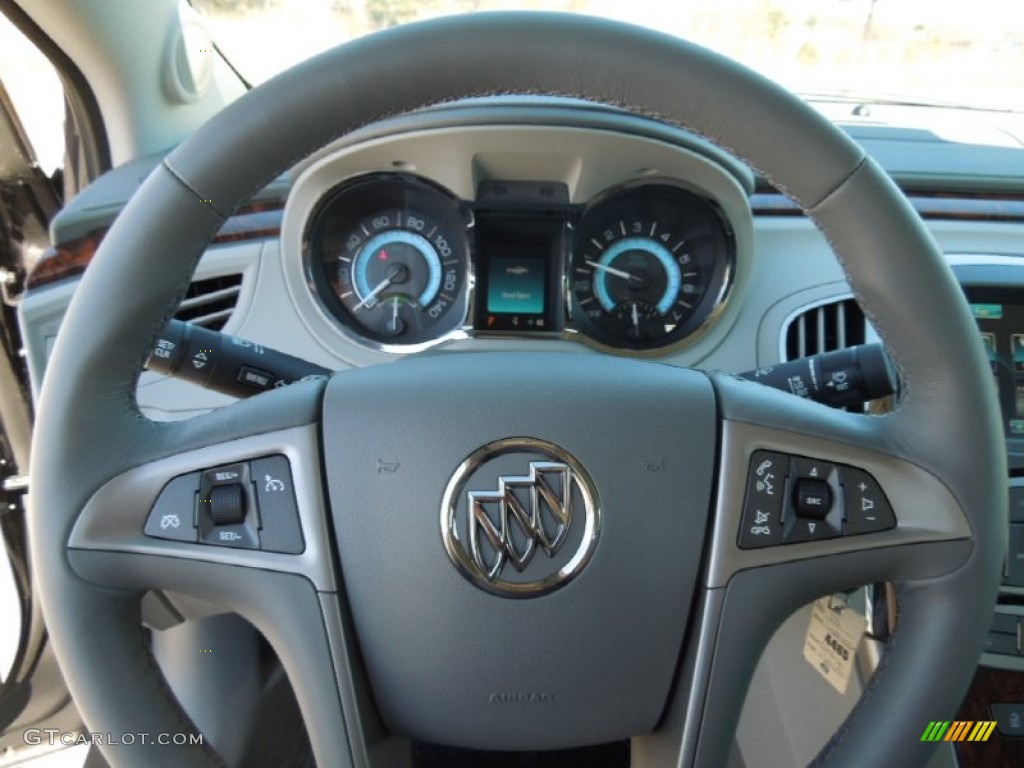 2013 Buick LaCrosse FWD Titanium Steering Wheel Photo #76981588