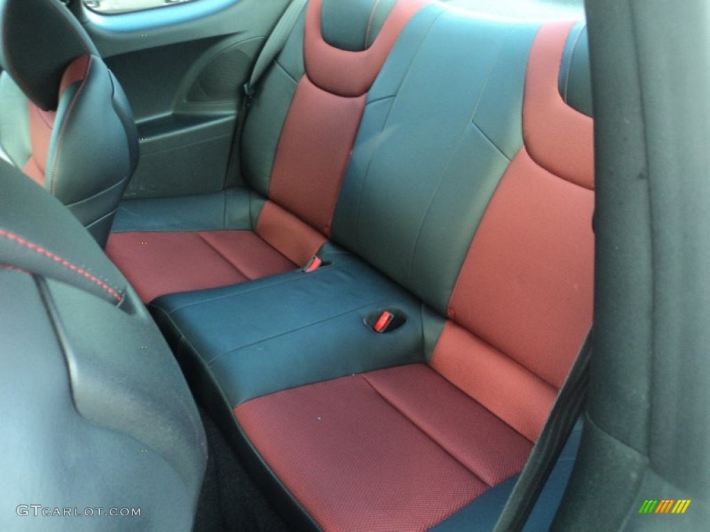2011 Genesis Coupe 2.0T R Spec - Bathurst Black / Black Leather/Red Cloth photo #20