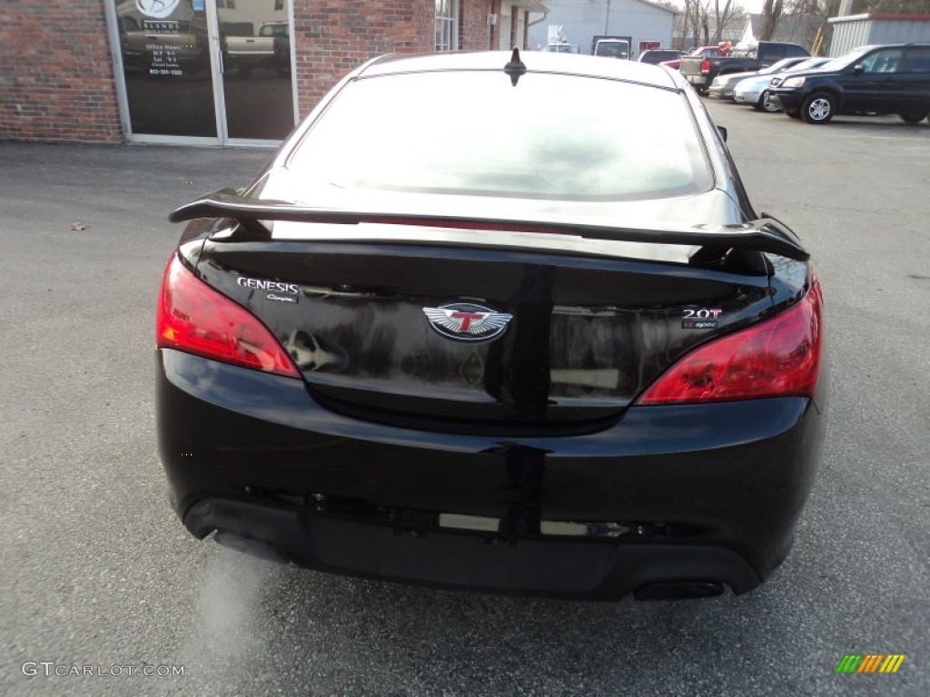 2011 Genesis Coupe 2.0T R Spec - Bathurst Black / Black Leather/Red Cloth photo #24