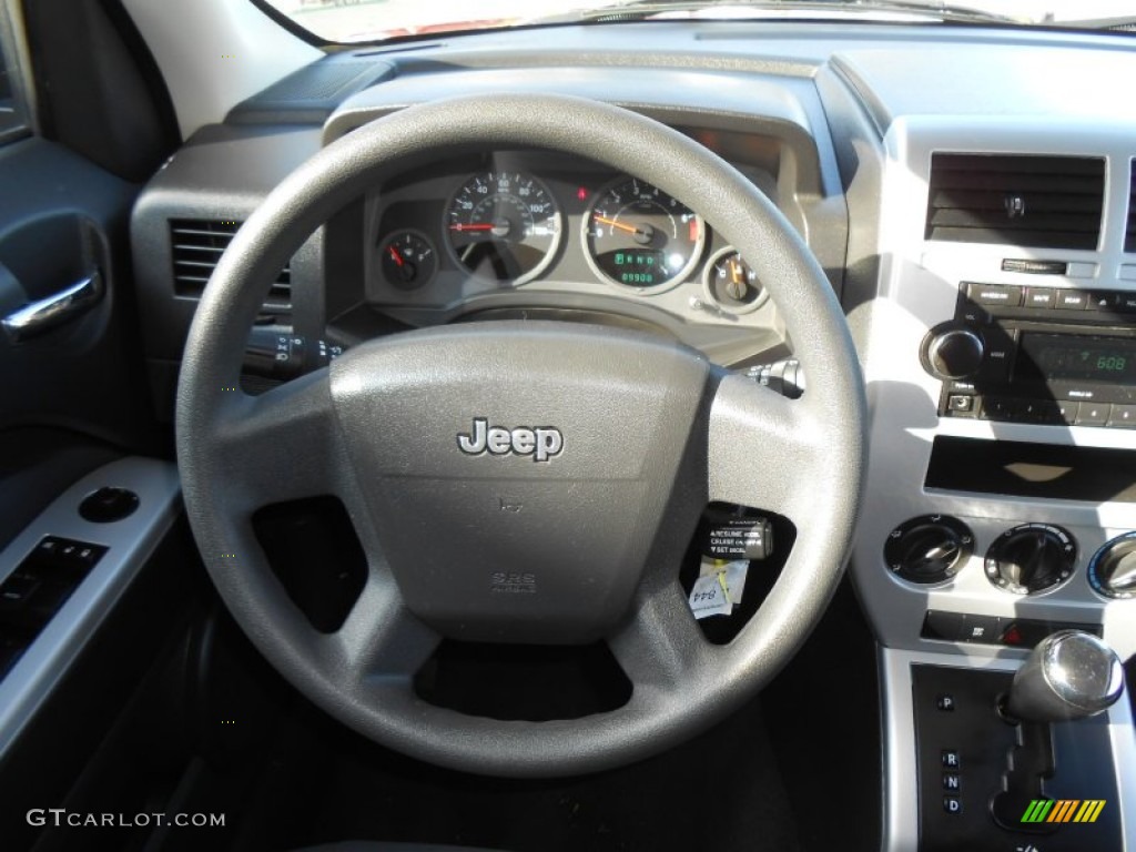 2008 Jeep Patriot Sport Dark Slate Gray Steering Wheel Photo #76982557
