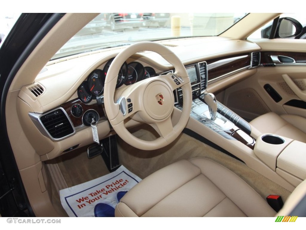 Luxor Beige Interior 2012 Porsche Panamera V6 Photo #76982788