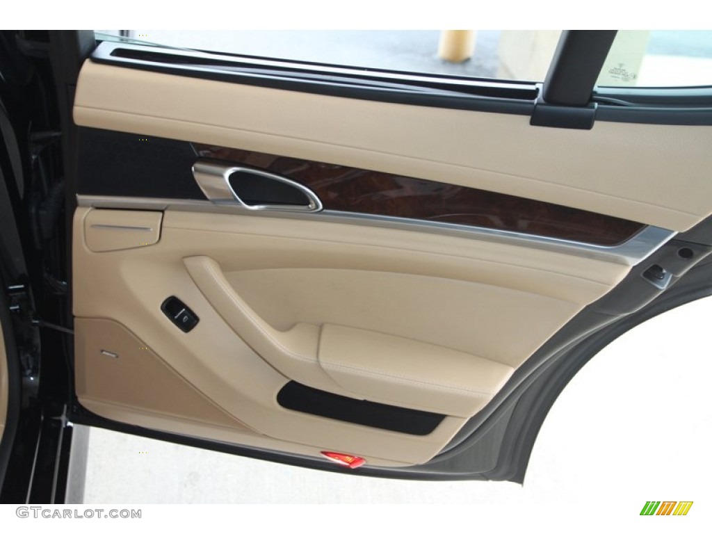 2012 Porsche Panamera V6 Luxor Beige Door Panel Photo #76983075