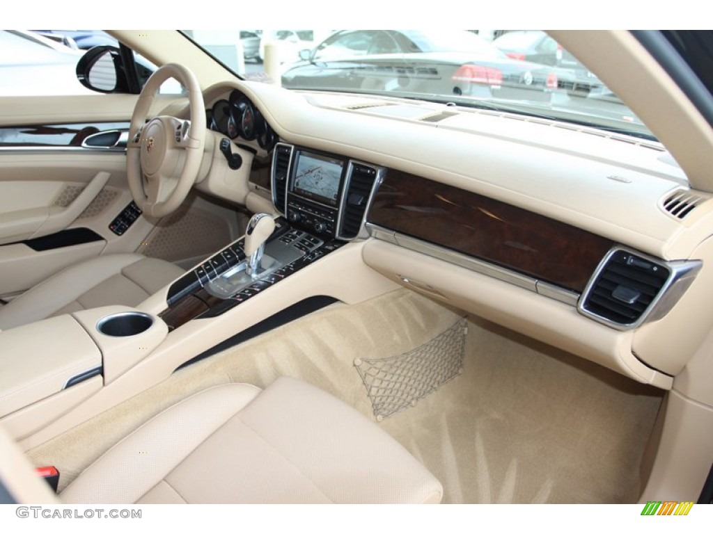 2012 Porsche Panamera V6 Luxor Beige Dashboard Photo #76983088