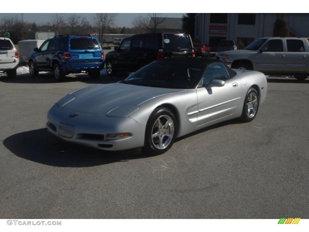 1998 Corvette Convertible - Sebring Silver Metallic / Light Gray photo #1