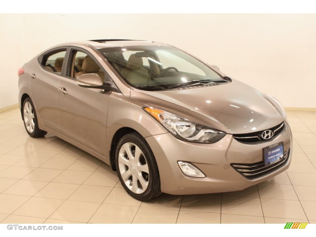 2012 Elantra Limited - Desert Bronze / Beige photo #1