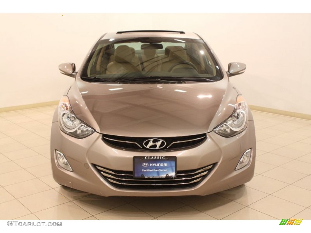 2012 Elantra Limited - Desert Bronze / Beige photo #2