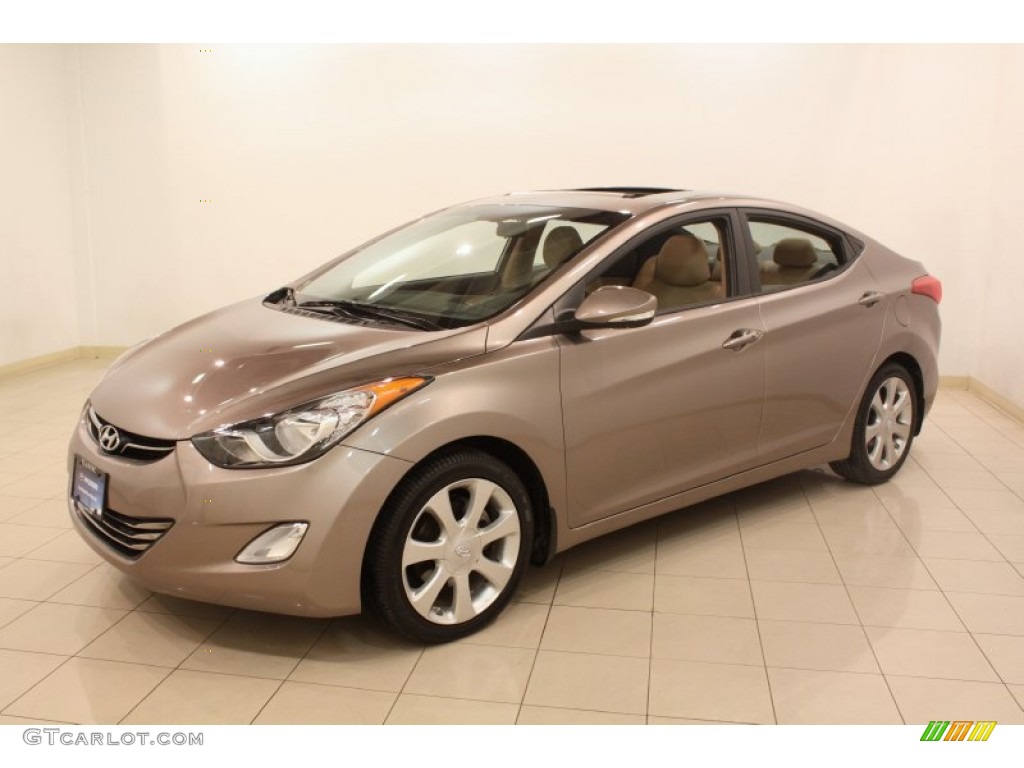 2012 Elantra Limited - Desert Bronze / Beige photo #3