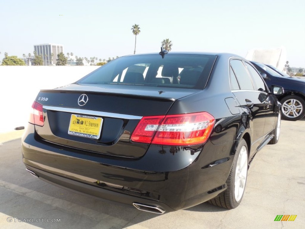 2013 E 350 Sedan - Black / Black photo #4