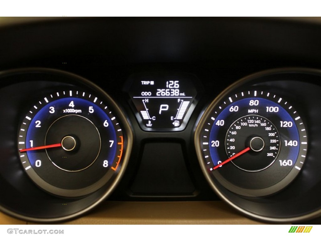 2012 Elantra Limited - Desert Bronze / Beige photo #10