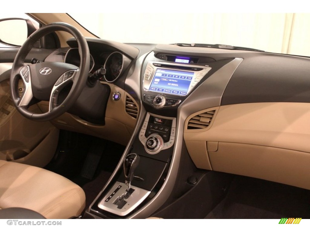2012 Elantra Limited - Desert Bronze / Beige photo #27